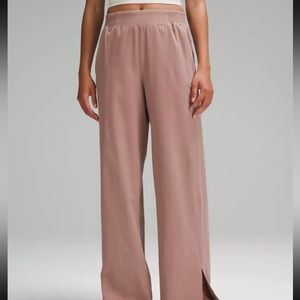 Lululemon stretch woven pants full length - size small S - twilight rose mauve